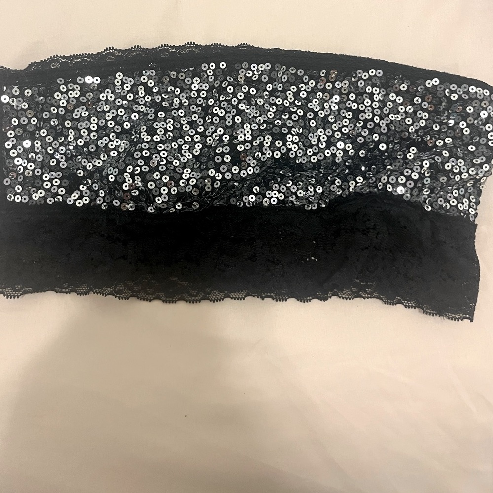 sequin lace bandeau